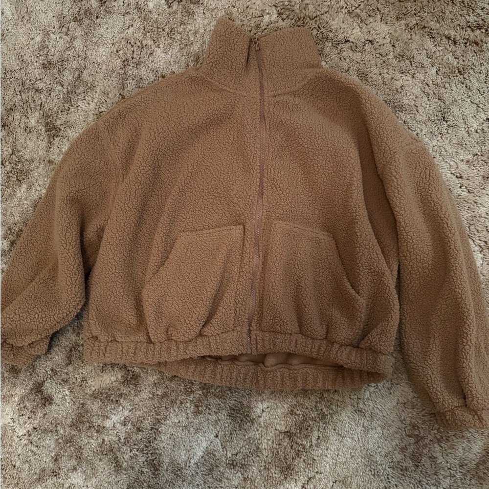 Old Navy Cozy Brown Sherpa Jacket